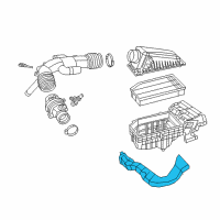 OEM Jeep Gladiator Ambient Air Duct Diagram - 68304129AA