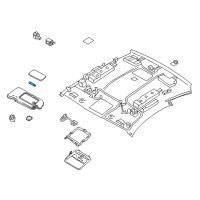 OEM 2018 Infiniti Q60 Bulb - Vanity Mirror Diagram - 26447-5BC0A