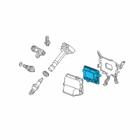 OEM 2010 Honda Pilot Control Module, Engine Diagram - 37820-RN0-A59