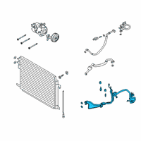 OEM Lincoln Aviator Suction & Discharge Hose Assembly Diagram - L1MZ-19A834-GB