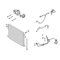 OEM Ford Bronco AC Tube Valve Diagram - 6L1Z-19D701-C