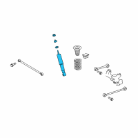 OEM 2010 Lexus GX460 ABSORBER Assembly, Shock Diagram - 48530-69566