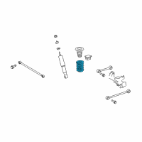 OEM 2014 Lexus GX460 Spring, Coil, Rear Diagram - 48231-60J11