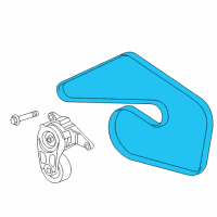 OEM 2014 Cadillac CTS Serpentine Belt Diagram - 12638664