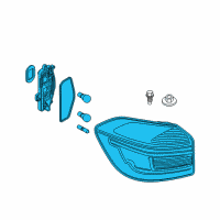 OEM BMW REAR LIGHT IN THE SIDE PANEL Diagram - 63-21-9-853-367