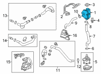OEM 2022 Chevrolet Bolt EUV Reservoir Tank Diagram - 42799077