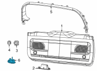 OEM 2020 Jeep Cherokee Switch-LIFTGATE Diagram - 68303988AA