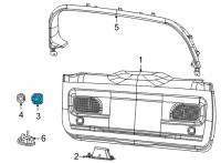 OEM 2022 Jeep Grand Wagoneer Lamp-Cargo Diagram - 68430407AB