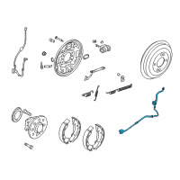 OEM 2020 Kia Rio Rear Wheel Hose Left Diagram - 58737H8000