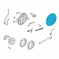 OEM 2018 Hyundai Accent Drum Assembly-Rear Brake Diagram - 58411-0U000