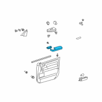 OEM 2012 Toyota Tundra Armrest Diagram - 74220-0C020-E1