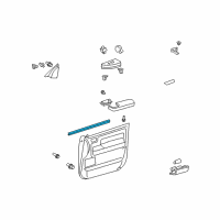 OEM Toyota Sequoia Belt Weatherstrip Diagram - 68172-0C030