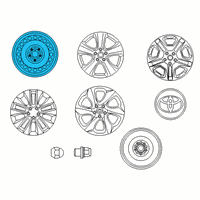 OEM 2019 Toyota RAV4 Wheel, Steel Diagram - 42611-0R230
