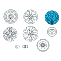OEM 2020 Toyota RAV4 Wheel, Alloy Diagram - 42611-0R260