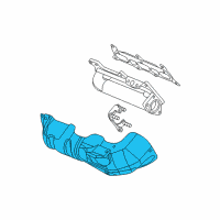 OEM Cadillac SRX Heat Shield Diagram - 12791725