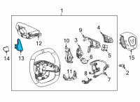 OEM 2021 Chevrolet Corvette Paddle Switch Diagram - 13541226