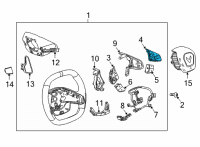 OEM 2020 Chevrolet Corvette Radio Switch Diagram - 13541224