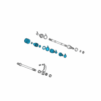 OEM 1999 Hyundai Sonata Joint Kit-Front Axle Differential Side Diagram - 49605-38J00