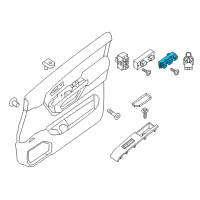 OEM Nissan Titan Switch Assy-Power Window, Main Diagram - 25401-EZ10A