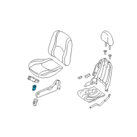 OEM Mercury Seat Heat Switch Diagram - 98AZ-14D694-AA