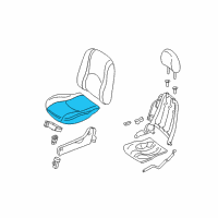 OEM 2007 Ford Escape Seat Cushion Pad Diagram - 5L8Z-78632A22-EA