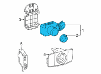 OEM 2020 Toyota Mirai Park Sensor Diagram - 89341-33220-A4