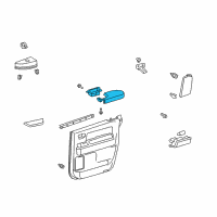 OEM 2012 Toyota Tundra Armrest Diagram - 74250-0C040-B0