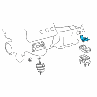 OEM 2021 Lexus RC F Bracket, Engine Mount Diagram - 12321-38020