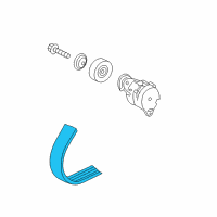 OEM Acura Belt, Alternator Diagram - 31110-R8A-A01