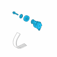 OEM 2015 Acura RDX Tensioner Assembly, Automatic Diagram - 31170-R8A-A01