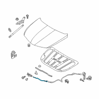 OEM 2014 Hyundai Azera Cable Assembly-Hood Latch Release Diagram - 81190-3S100