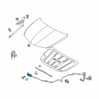 OEM 2015 Hyundai Azera Latch Assembly-Hood Diagram - 81130-3V000