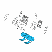 OEM Kia Optima Cushion Assembly-Rear Seat Diagram - 891004C890MA4