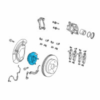 OEM Jeep Liberty Front Hub And Bearing Diagram - 52109947AF
