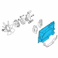 OEM 2018 Nissan Frontier SHROUD-Upper Diagram - 21476-9BK0C