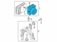 OEM 2022 Ford Maverick CONTROL ASY - ABS HYDRAULICS Diagram - NZ6Z-2C286-A