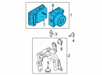 OEM Ford Maverick ABS Control Module Diagram - NZ6Z2B373D