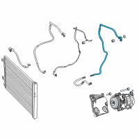 OEM 2020 Ram ProMaster 3500 Line-A/C Suction Diagram - 68157071AE