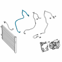 OEM 2015 Ram ProMaster 2500 Line-A/C Suction Diagram - 68157072AA