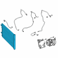 OEM 2014 Ram ProMaster 3500 CONDENSER-Air Conditioning Diagram - 57008243AB