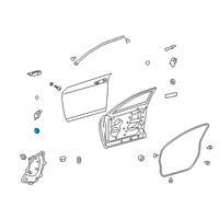 OEM 2021 Toyota Corolla Door Shell Plug Diagram - 90950-01919