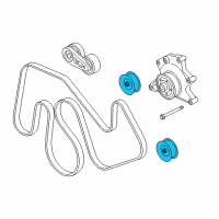 OEM 2021 Ford F-350 Super Duty Idler Pulley Diagram - LC3Z-8678-D