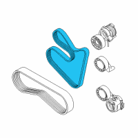 OEM BMW 550i Ribbed V-Belt Diagram - 11-28-7-631-817