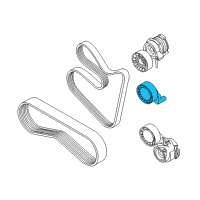 OEM 2005 BMW 760Li Deflection Pulley With Console Diagram - 11-28-7-574-834