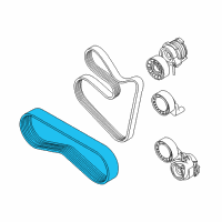 OEM 2006 BMW 550i Ribbed V-Belt Diagram - 11-28-7-520-177