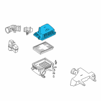 OEM 2004 Hyundai Accent Cover-Air Cleaner Diagram - 28111-22651