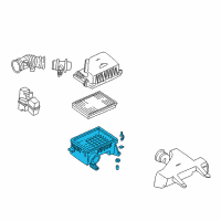 OEM 2001 Hyundai Accent Air Filter Box Diagram - 2811222381