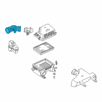 OEM 2001 Hyundai Accent Air Hose Diagram - 2813822381