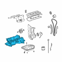 OEM 2007 Toyota Prius Oil Pan Diagram - 12111-21060