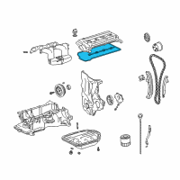OEM Toyota Yaris Valve Cover Gasket Diagram - 11213-21011